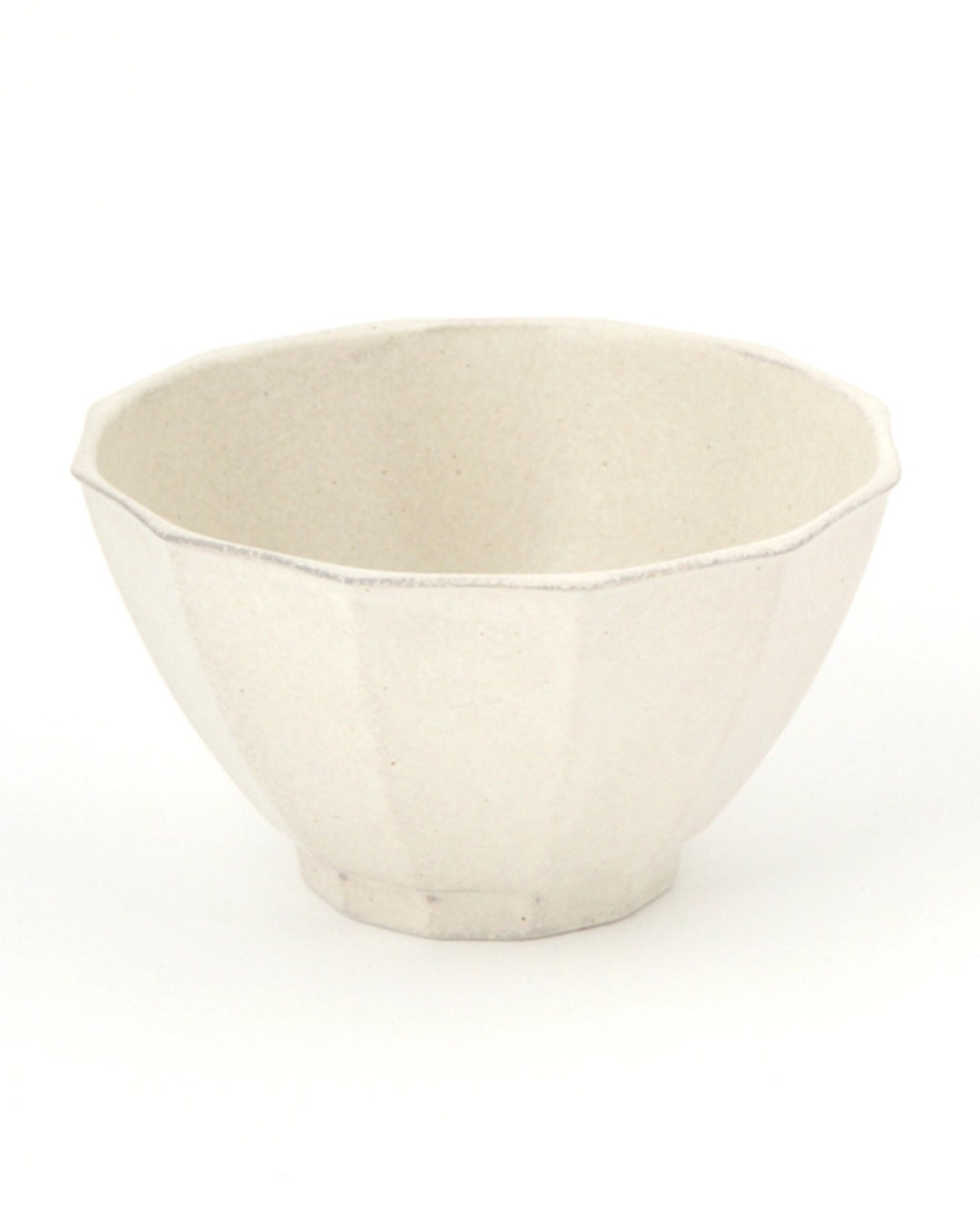 Lakole Mino Ware Octagon Donburi - Ivory