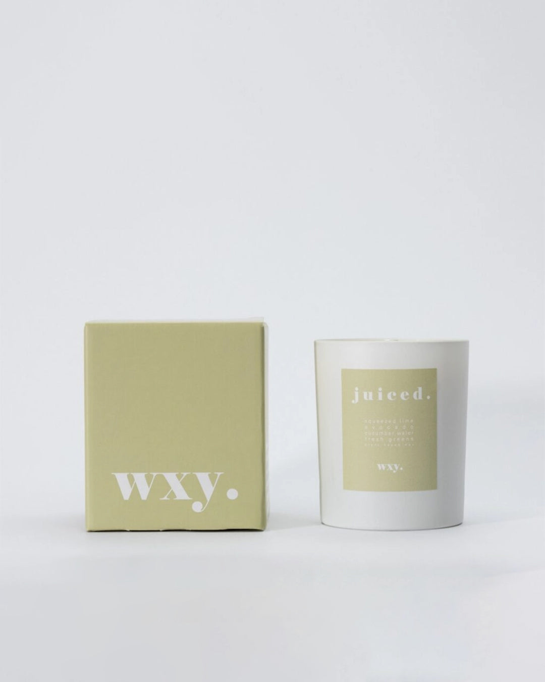 Wxy Juiced 7oz Candle - Lime Avocado + Cucumber Water