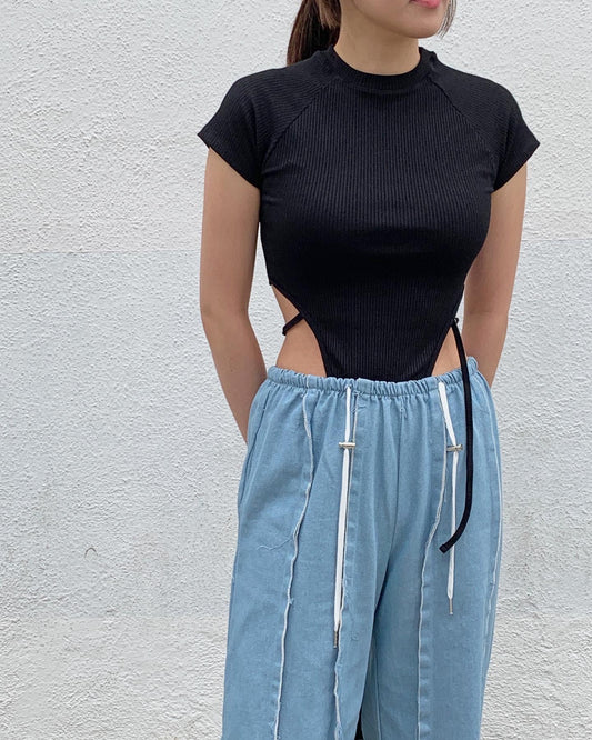 String Cropped Top