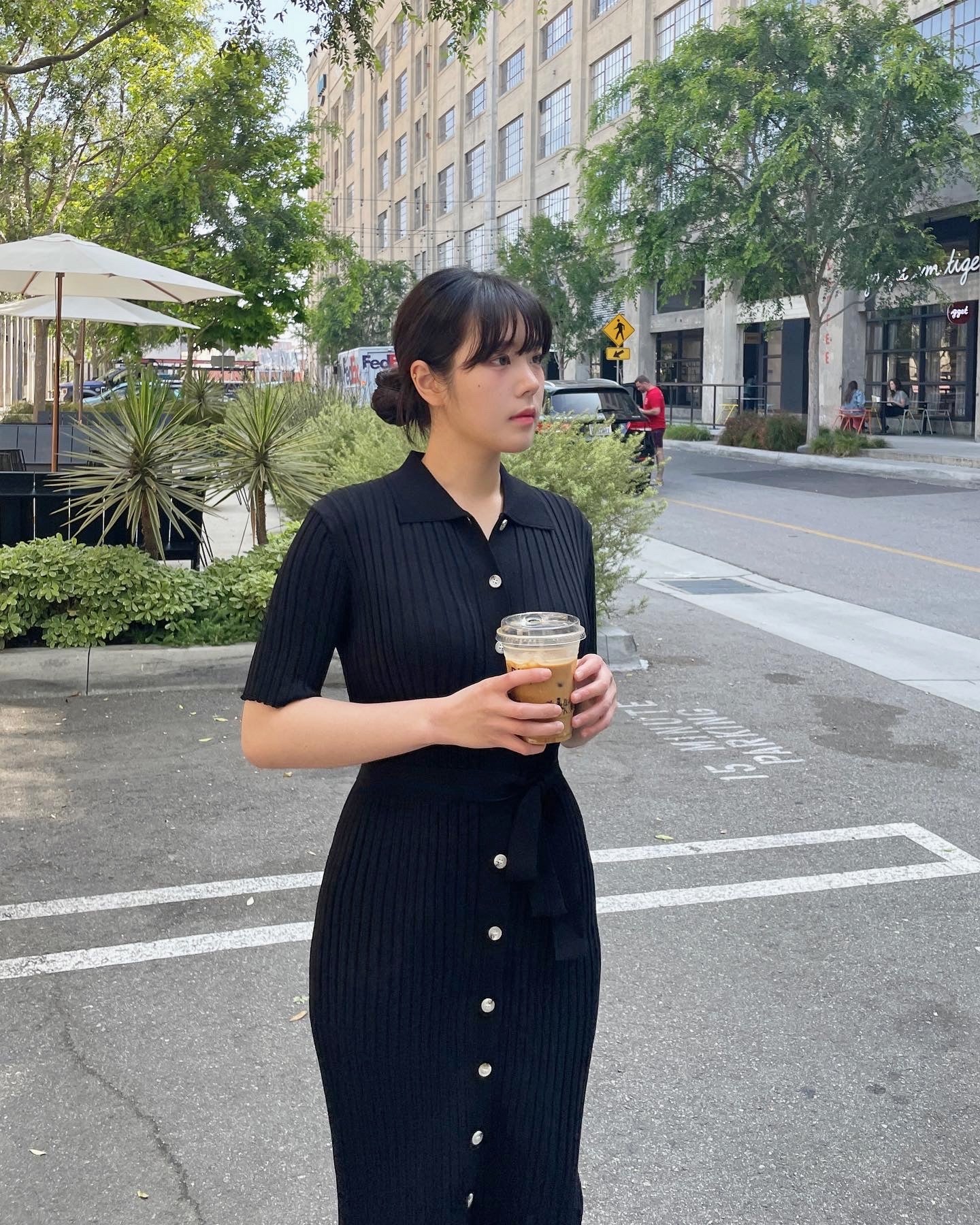 Button Down Maxi Knit Dress