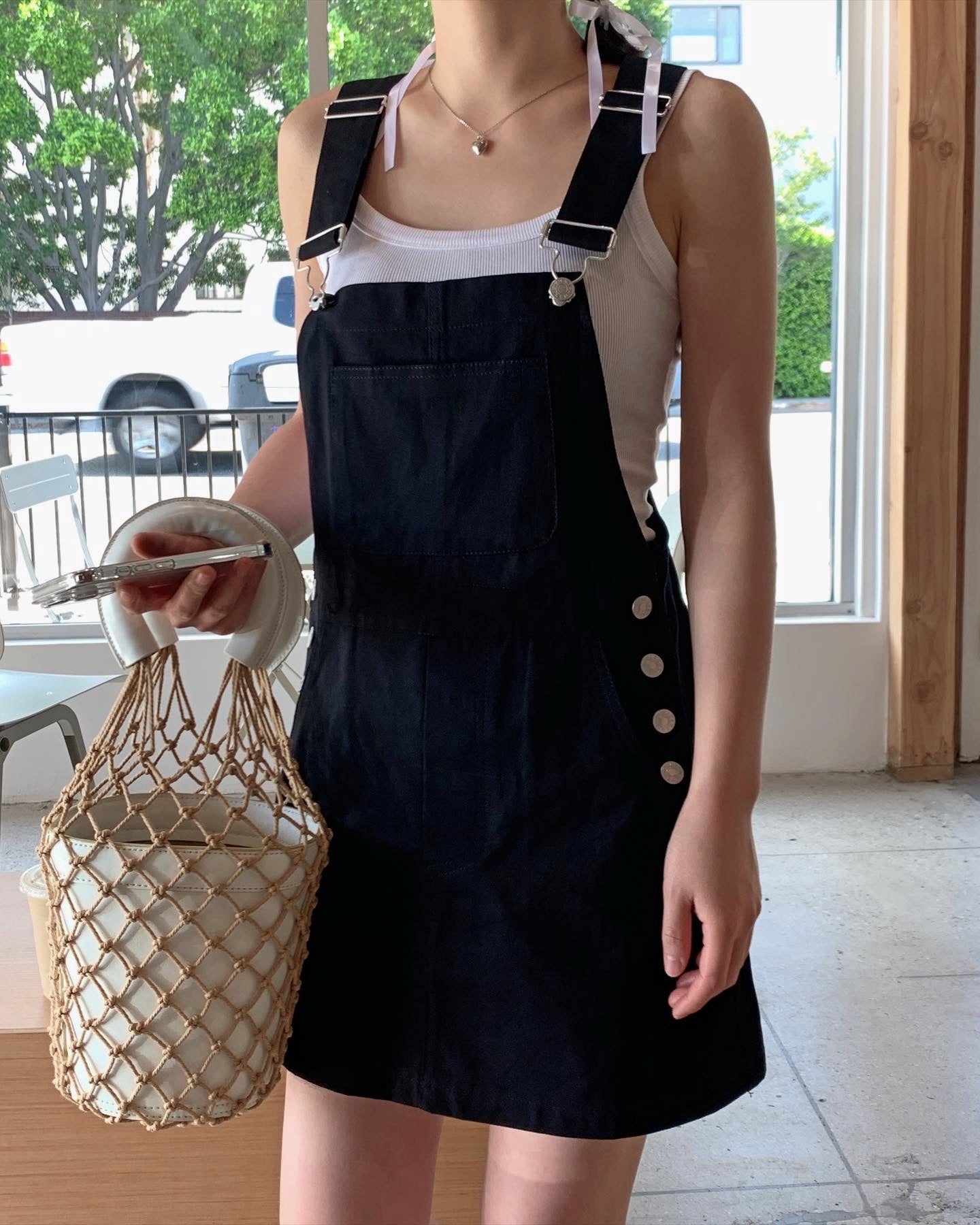 Overall dress cotton on hotsell