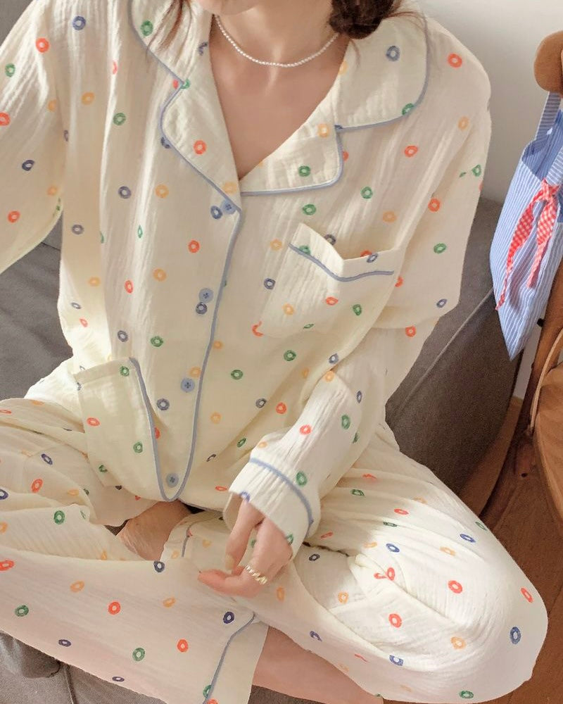 Fruity Circles Pajama Set