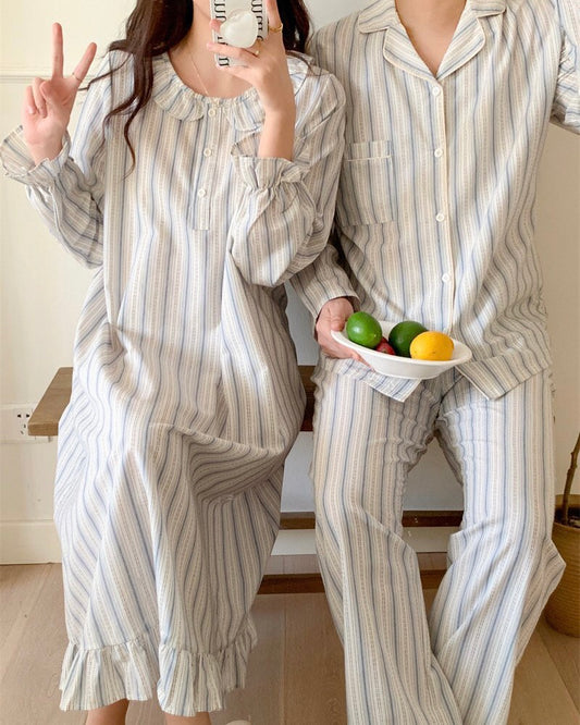 Stitch Striped Couple Pajama