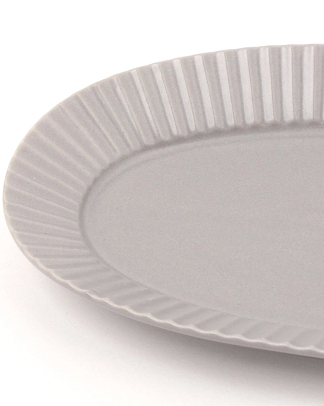 Lakole Mino Ware Large Oval Platter - Grey