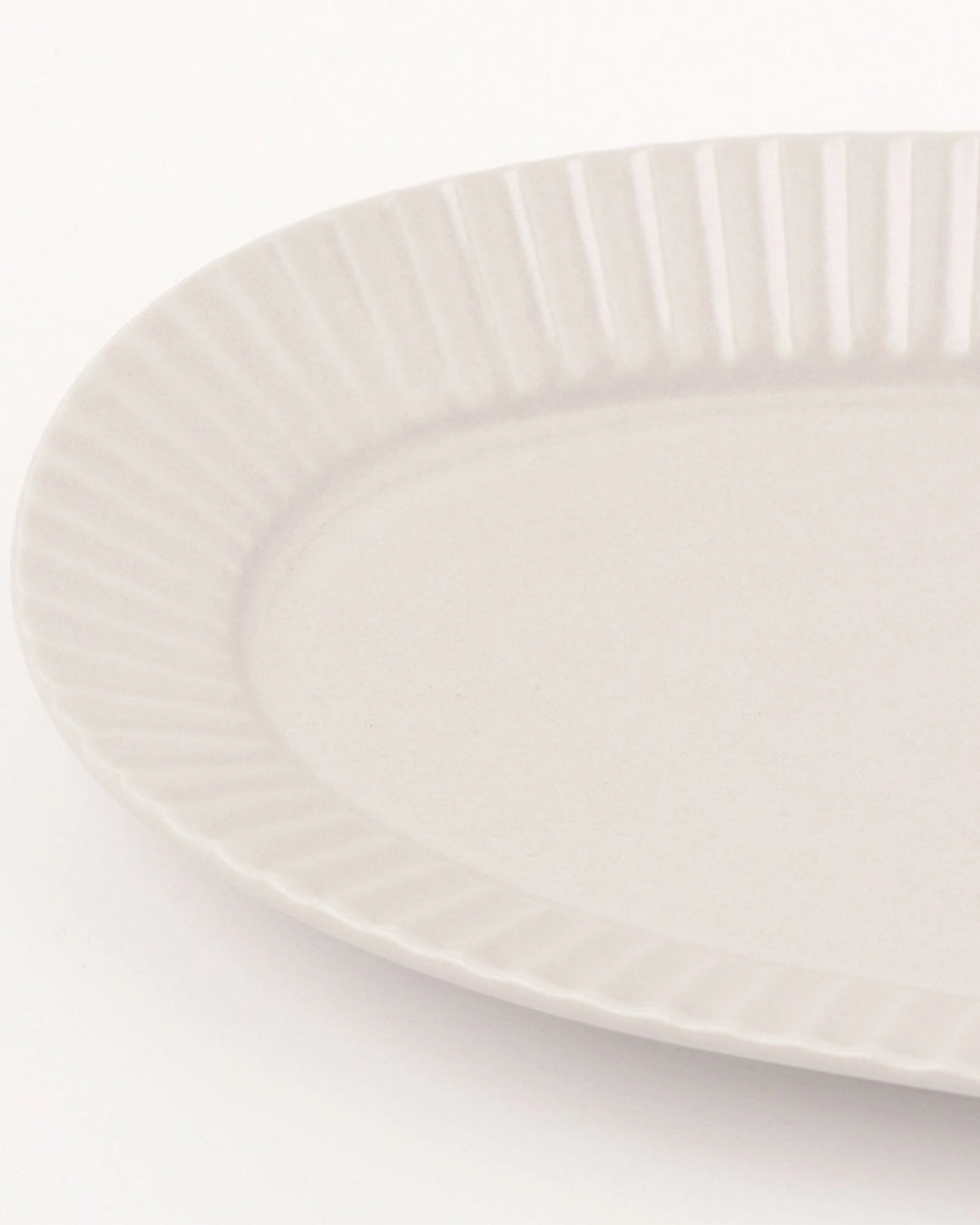 Lakole Mino Ware Large Oval Platter - White