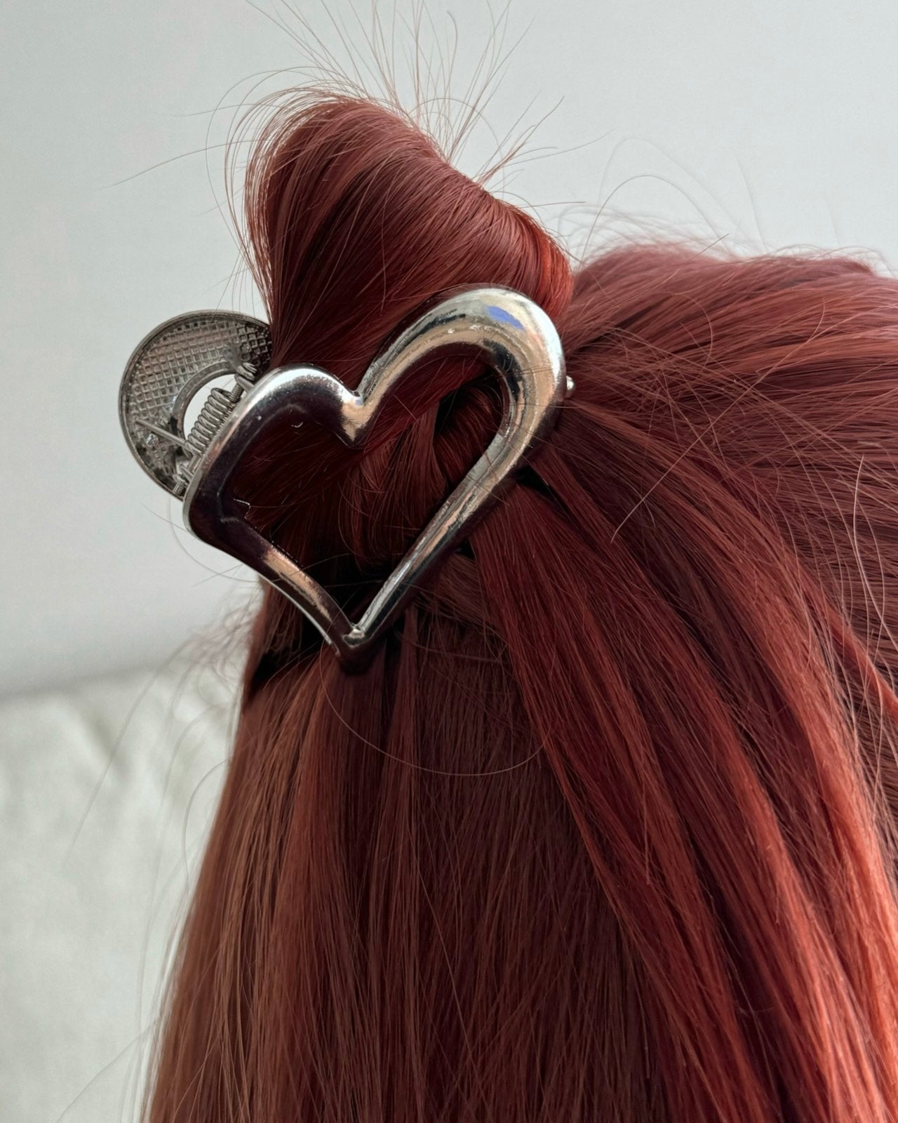 Metal Heart Claw Clip