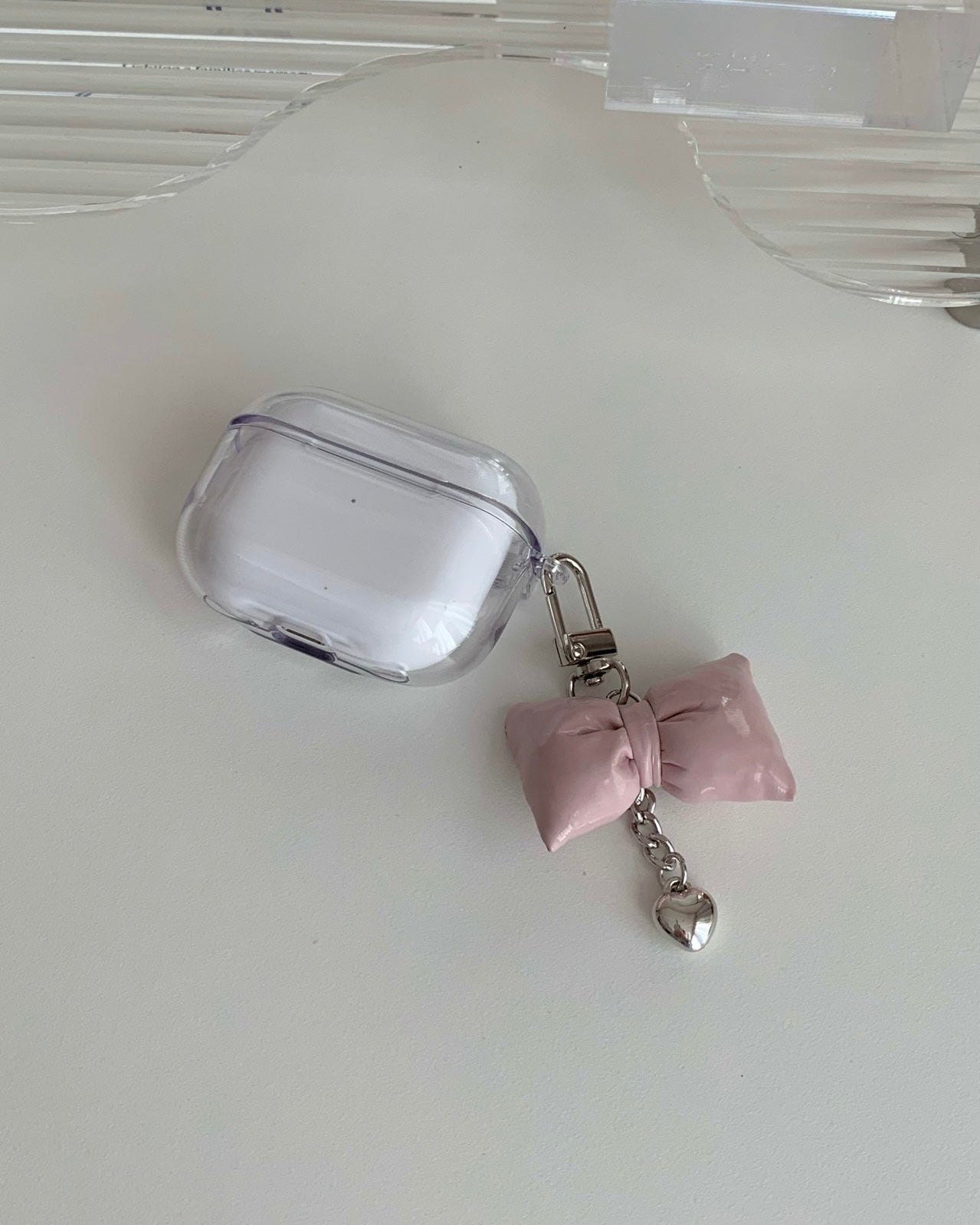 Puff Bow Mini Keychain