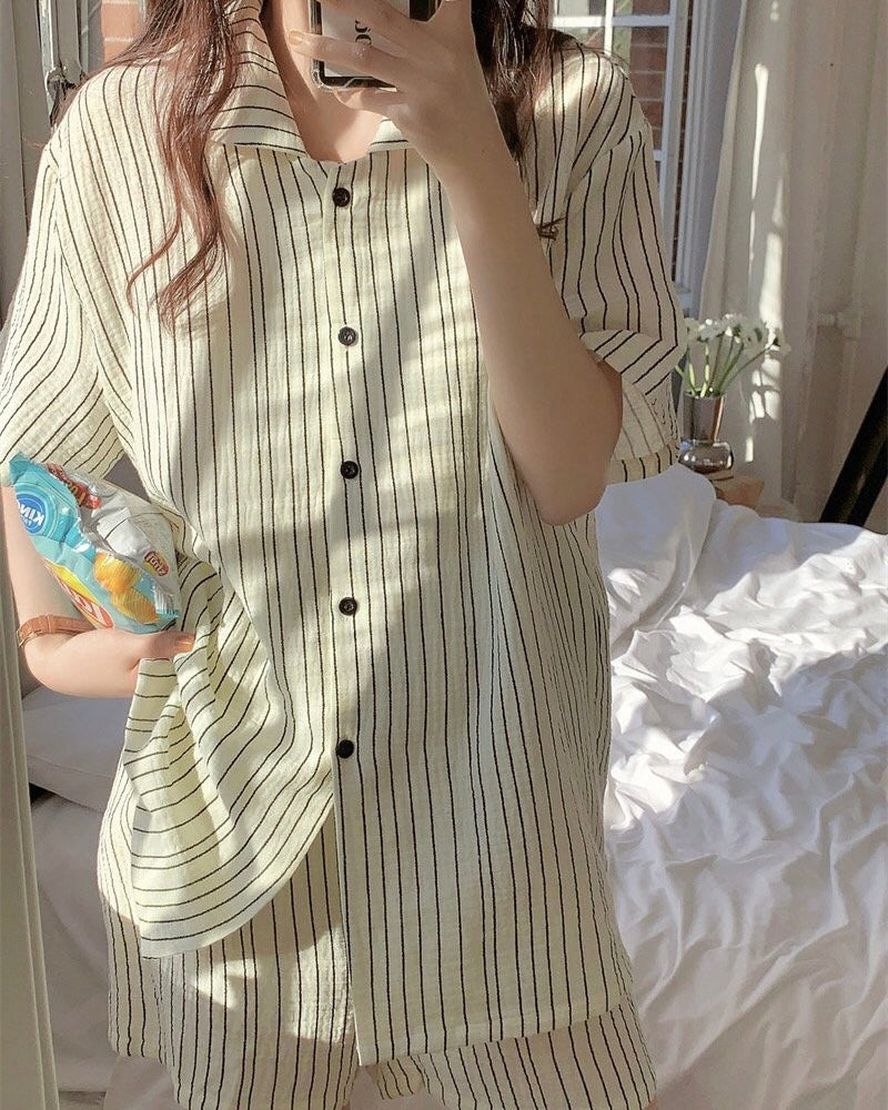 Peter Pan Stripe Pajama Set