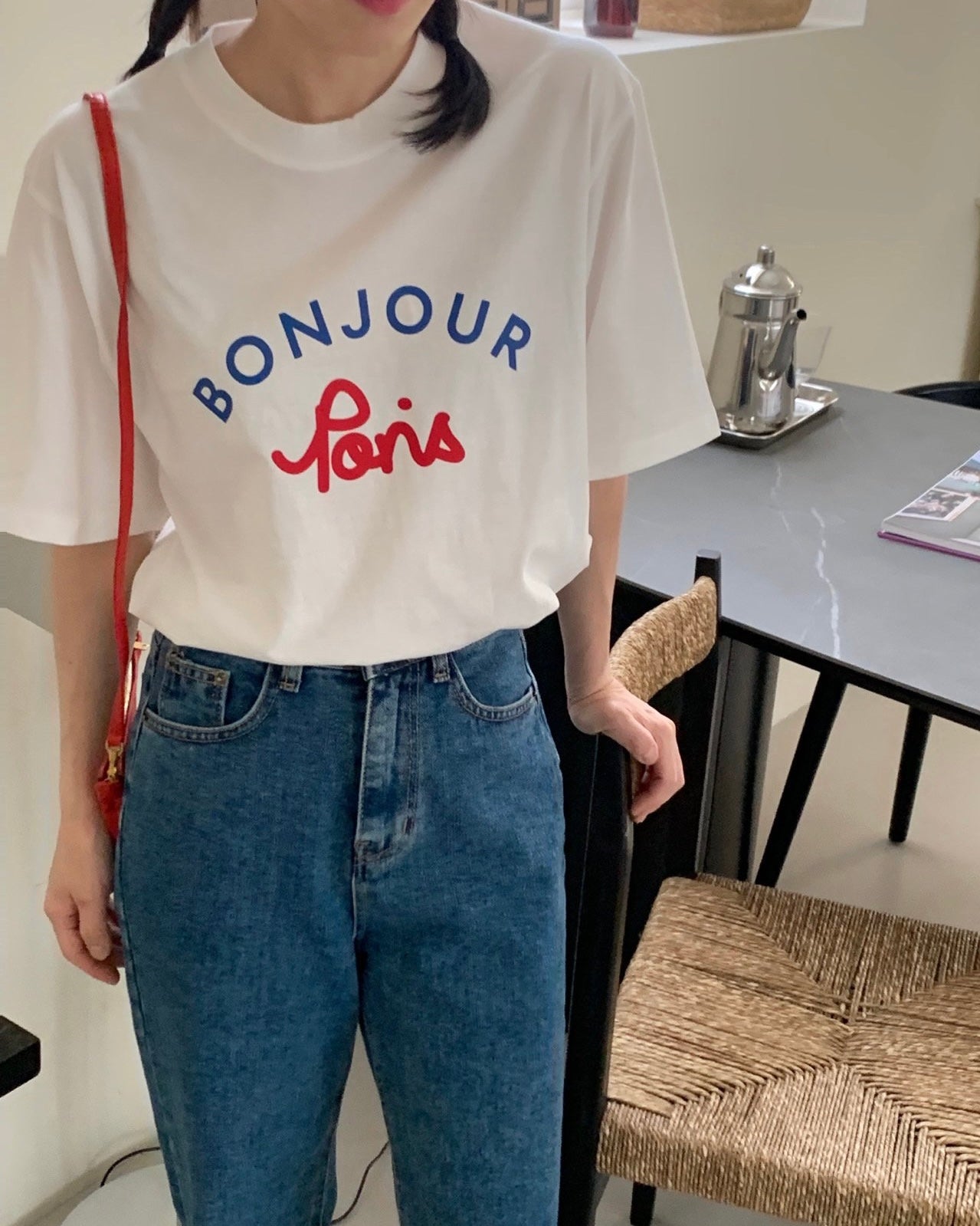 Bonjour Paris T Shirt