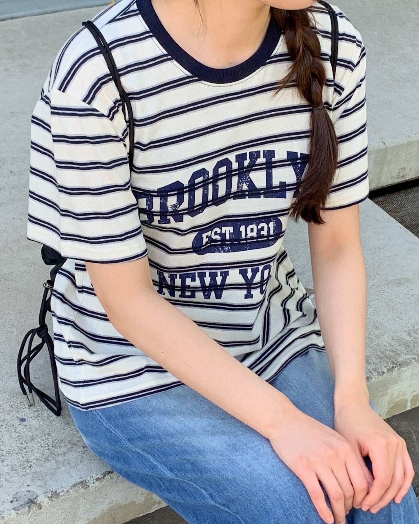 Striped New York T Shirt