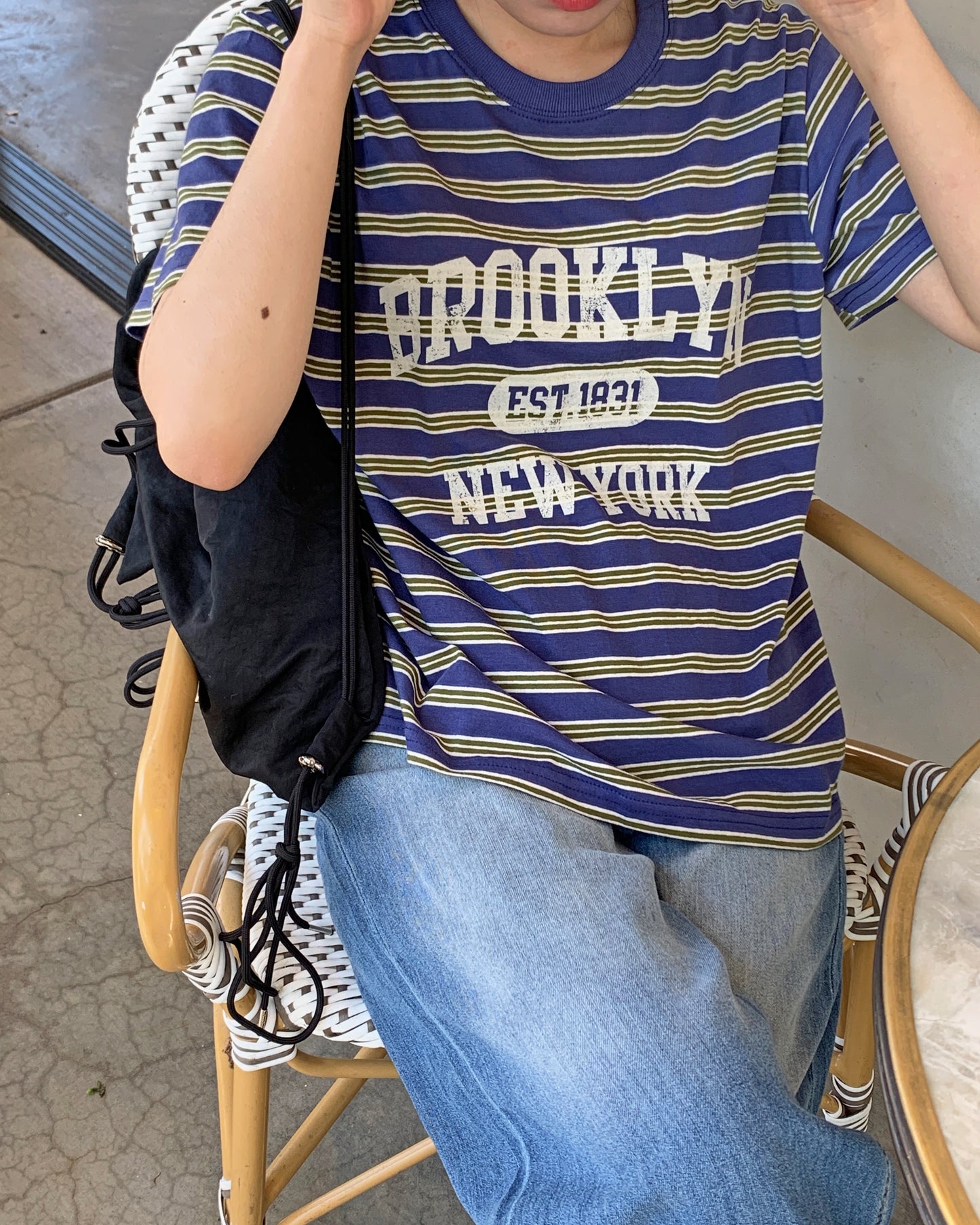 Striped New York T Shirt