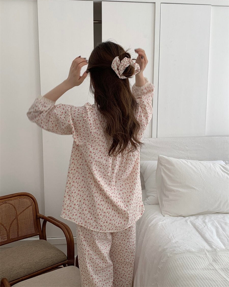 Rose Pajama Scrunchie Set