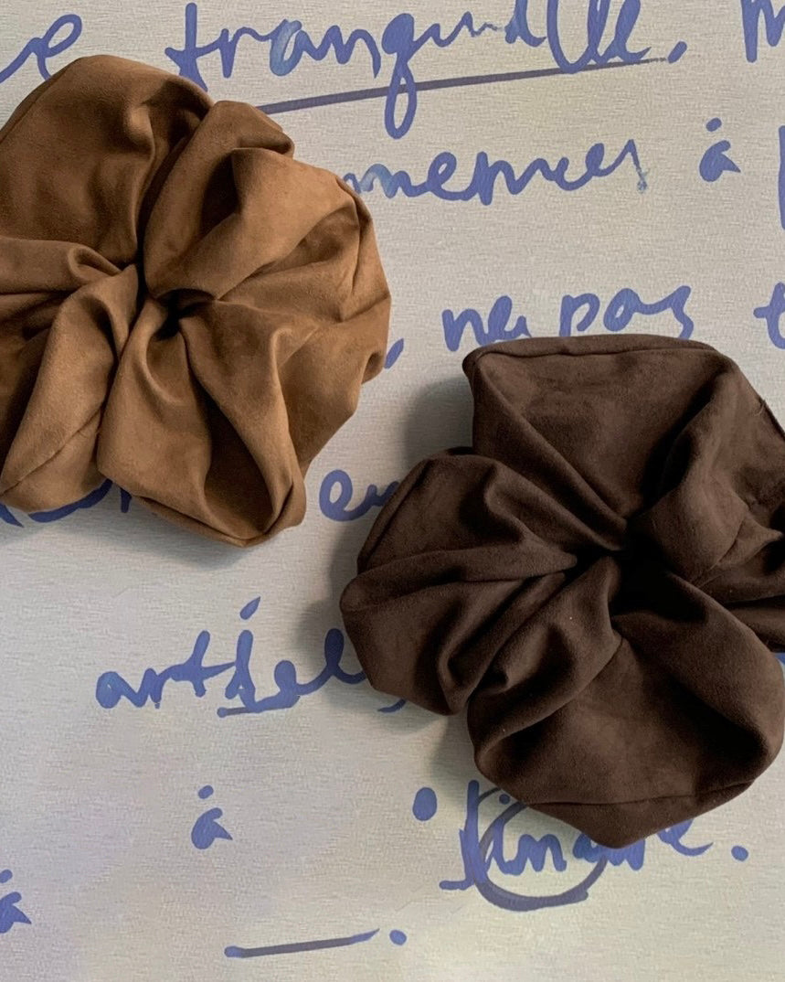 Jumbo Suede Scrunchie