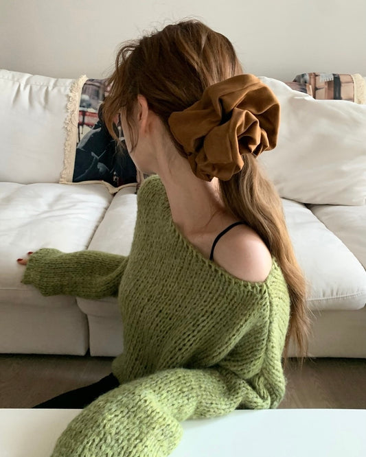 Jumbo Suede Scrunchie