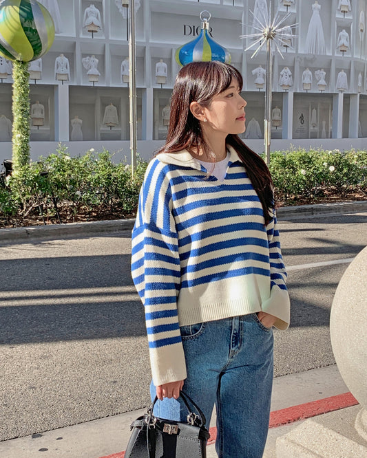 Striped Knit Top