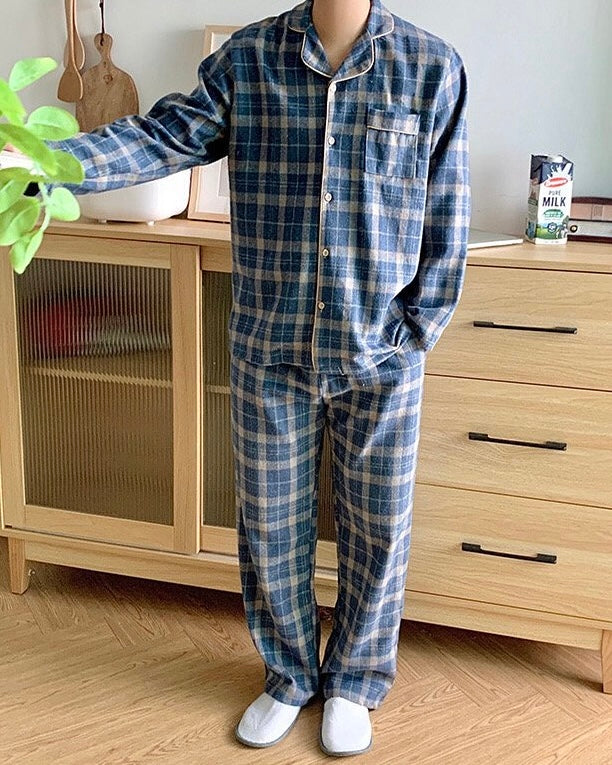 (PRE-ORDER) Plaid Couple Pajama Set