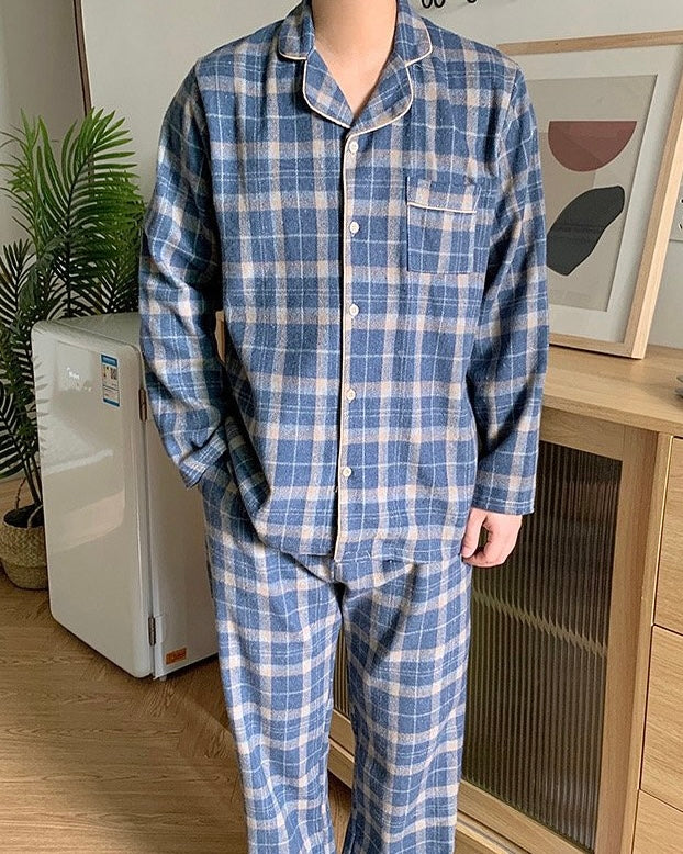 (PRE-ORDER) Plaid Couple Pajama Set