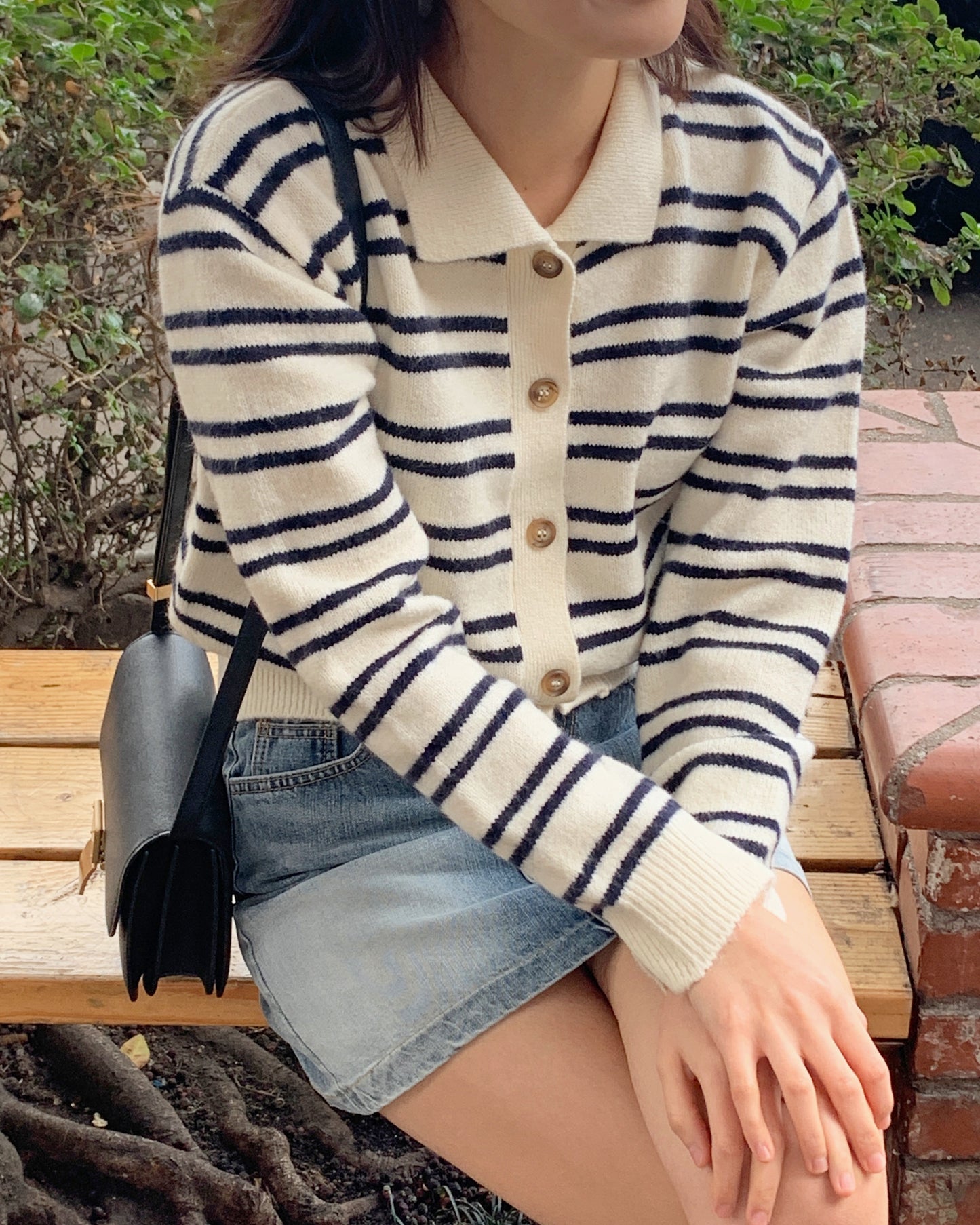 Striped Knit Cardigan