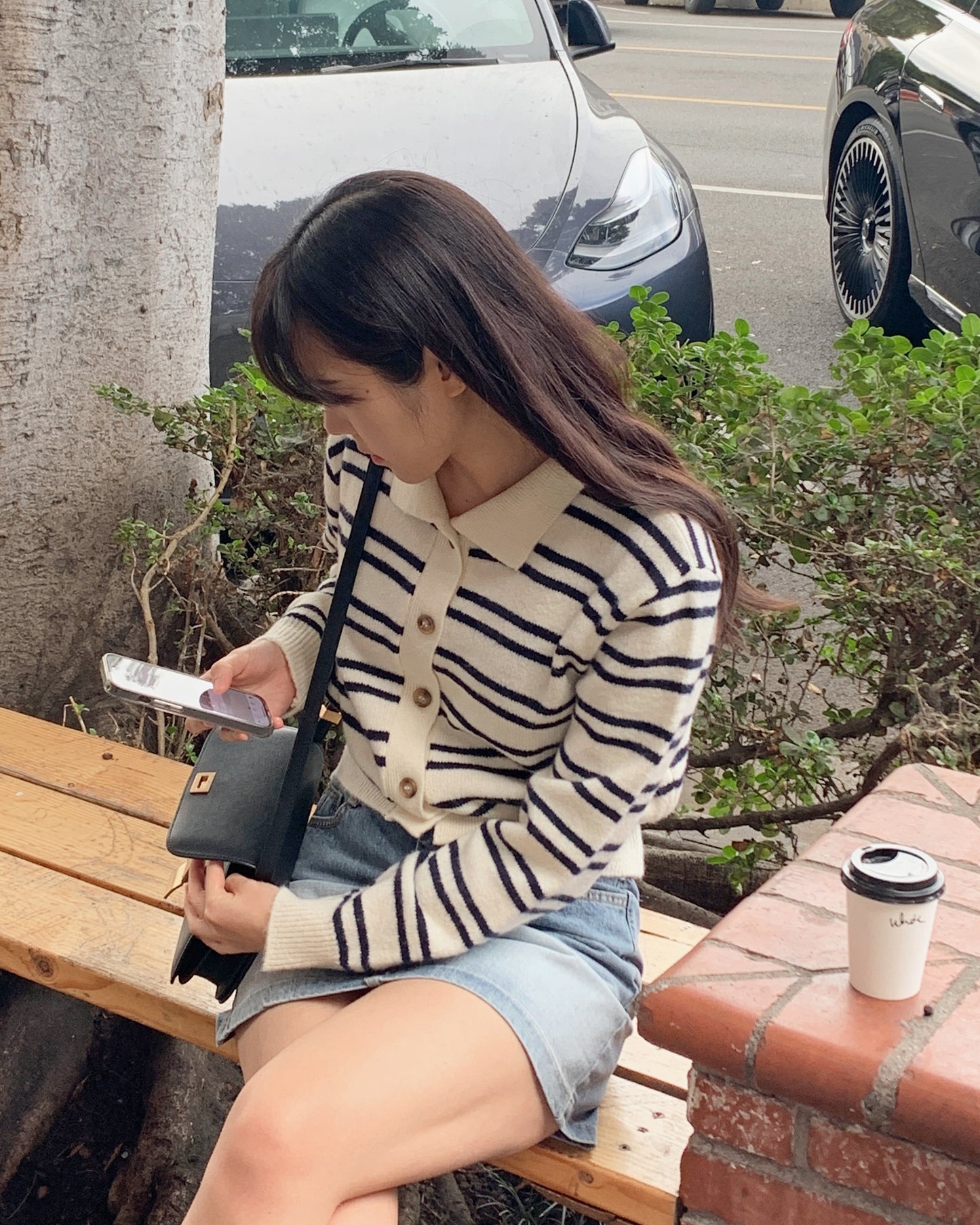 Striped Knit Cardigan