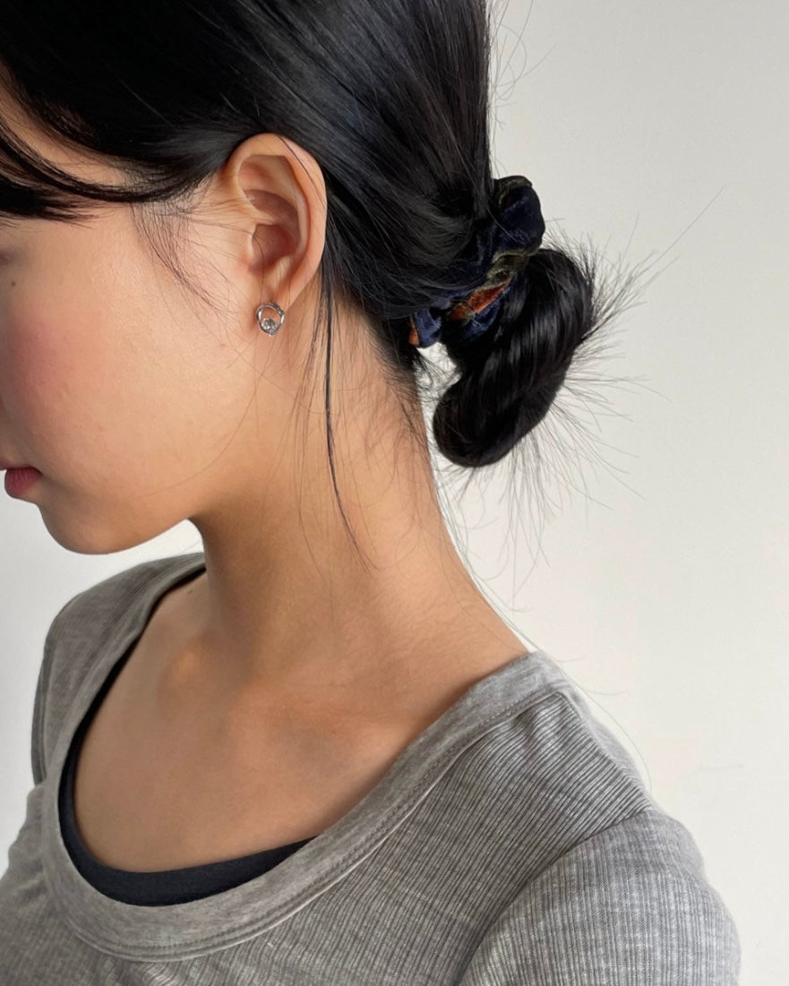 Infinite Circle Stud Earrings