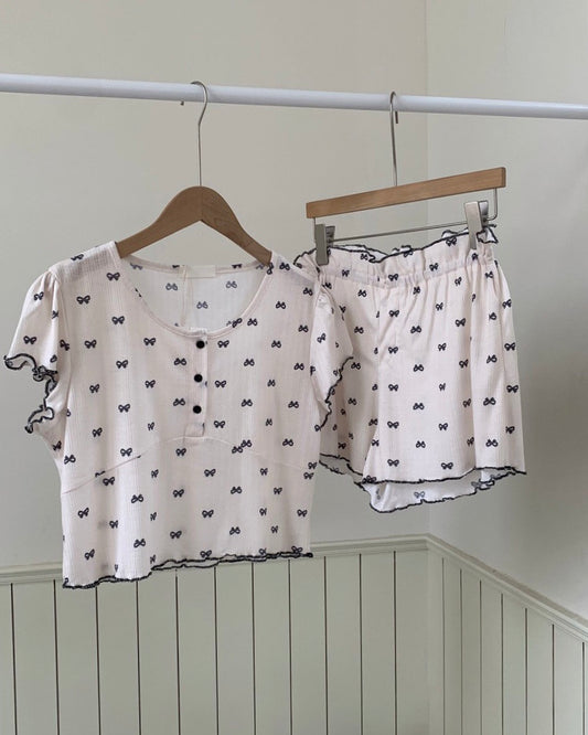 (PRE-ORDER) Bow Bliss Pajama Set