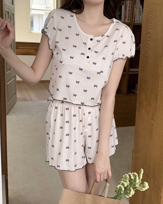 (PRE-ORDER) Bow Bliss Pajama Set