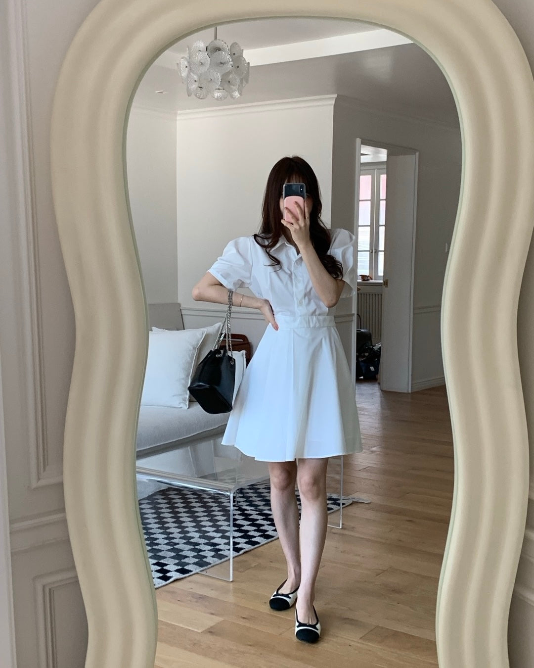 Puff Sleeve A-Line Dress