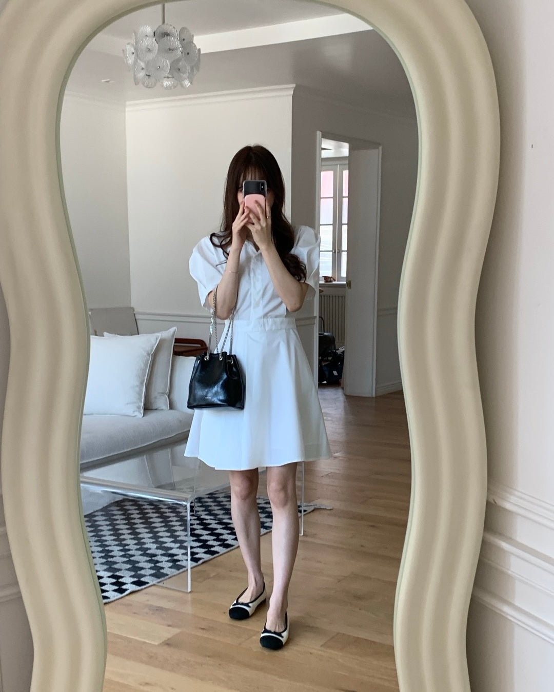 Puff Sleeve A-Line Dress