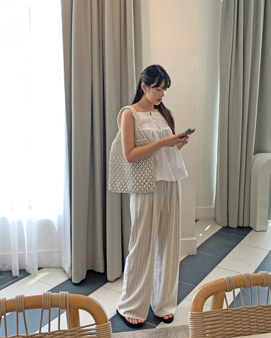 Summer Stripe Linen Pants