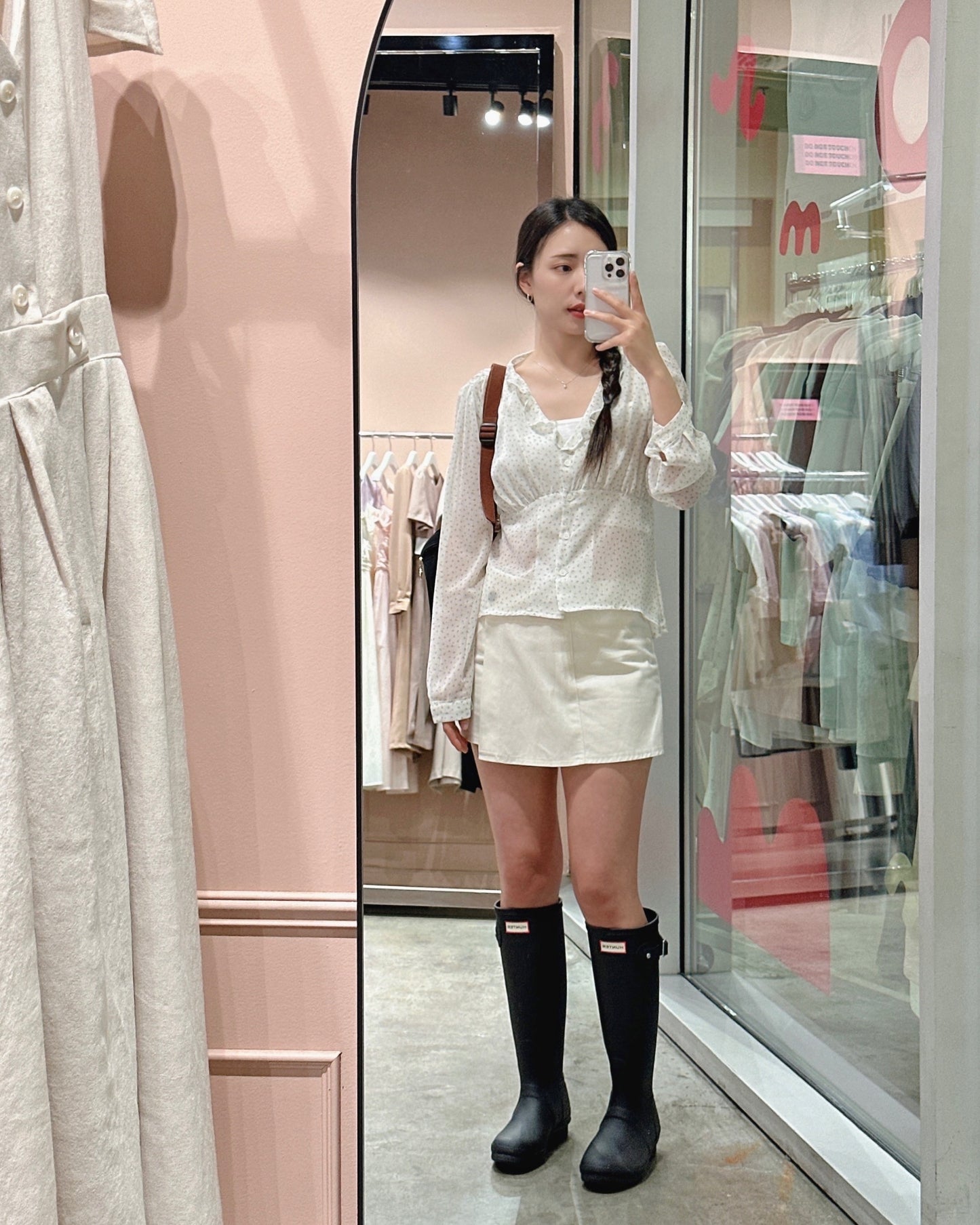 Ditsy Sheer Blouse