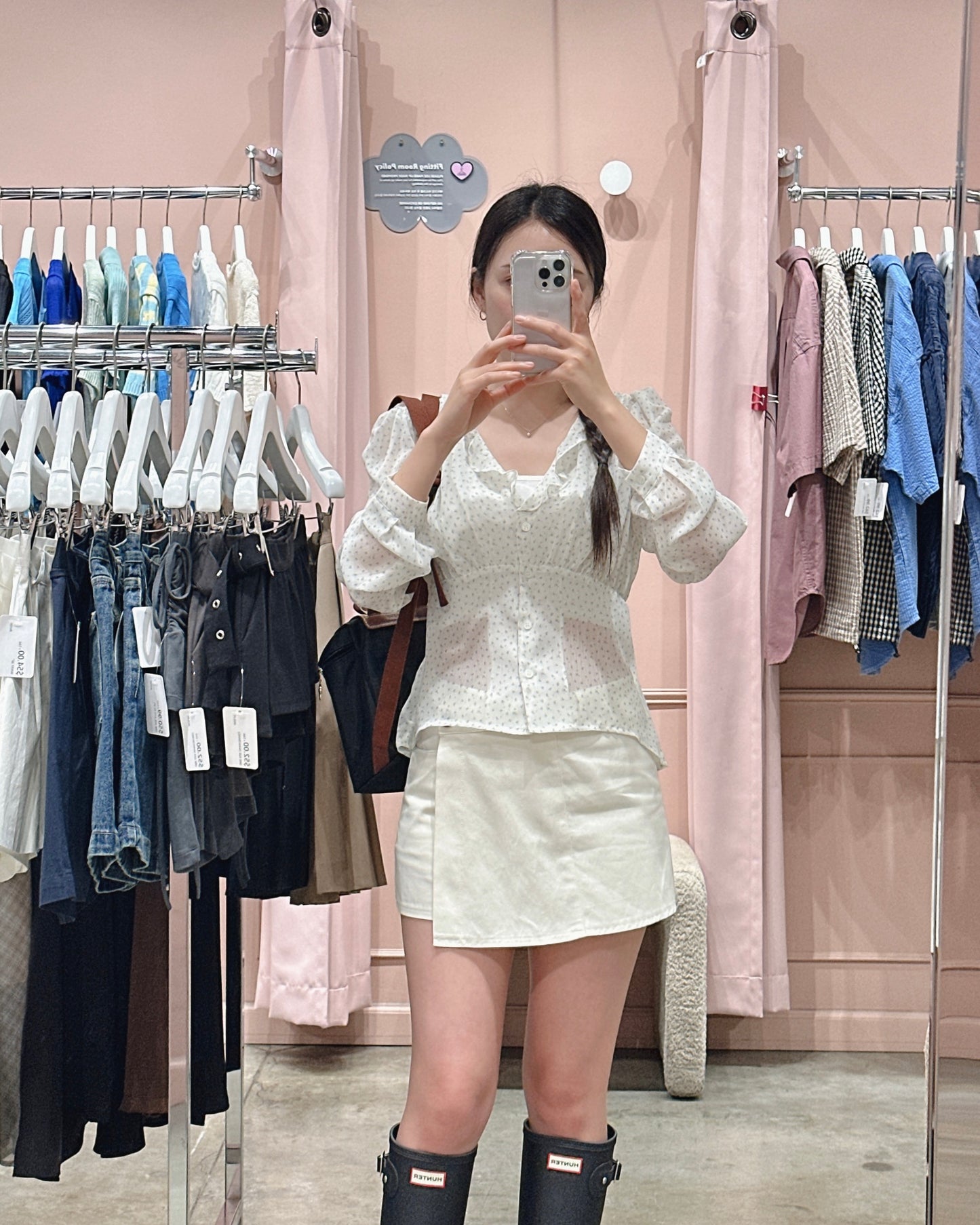 Ditsy Sheer Blouse