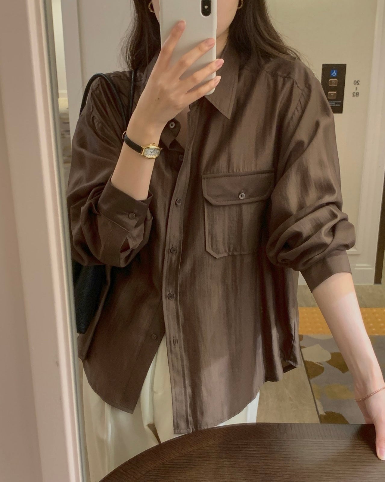 Sheer Double-Pocket Shirt
