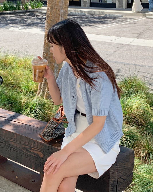 Button Bloom Knit Cardigan