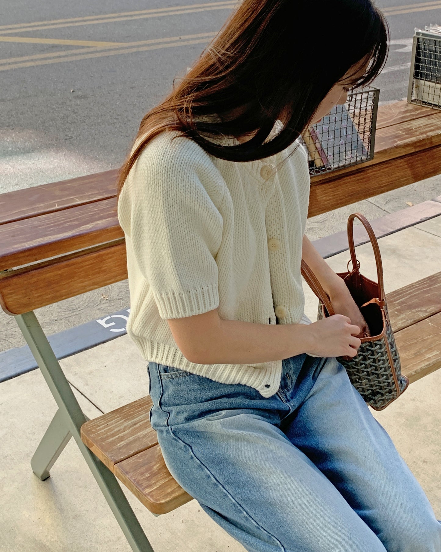 Button Bloom Knit Cardigan
