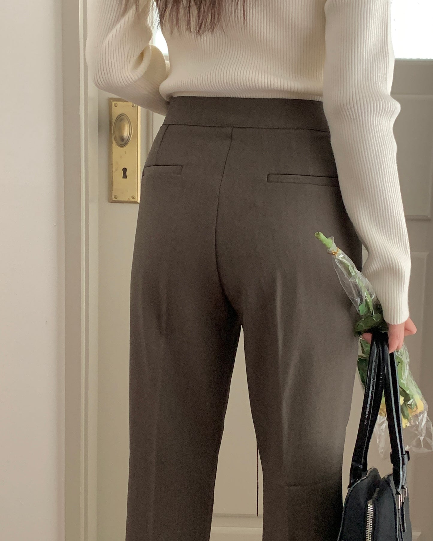 Minimal Bootcut Trousers