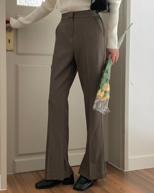 Minimal Bootcut Trousers