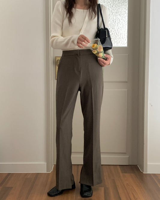 Minimal Bootcut Trousers