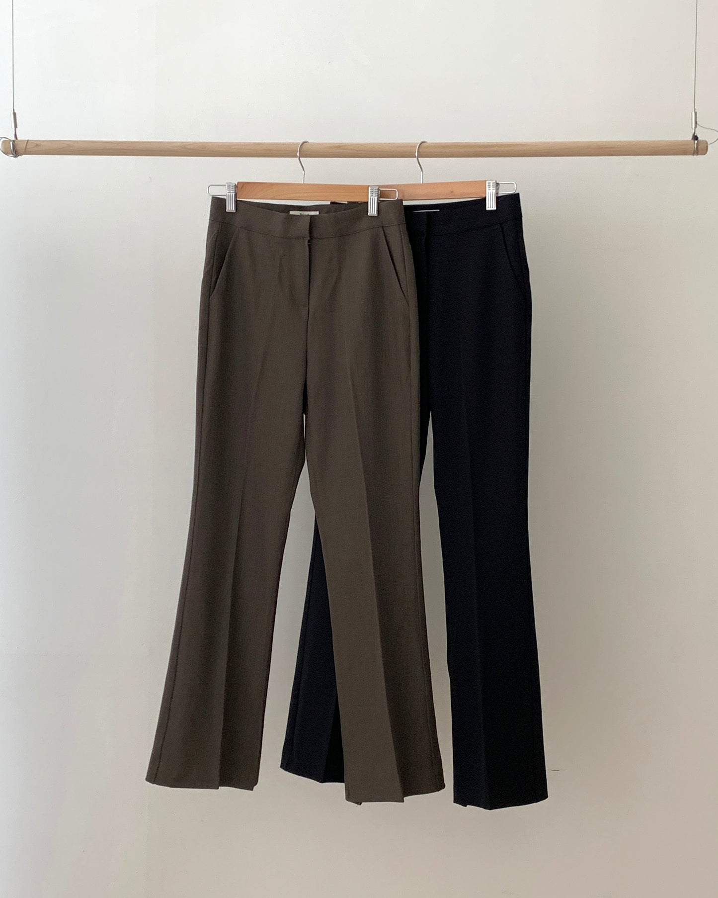 Minimal Bootcut Trousers