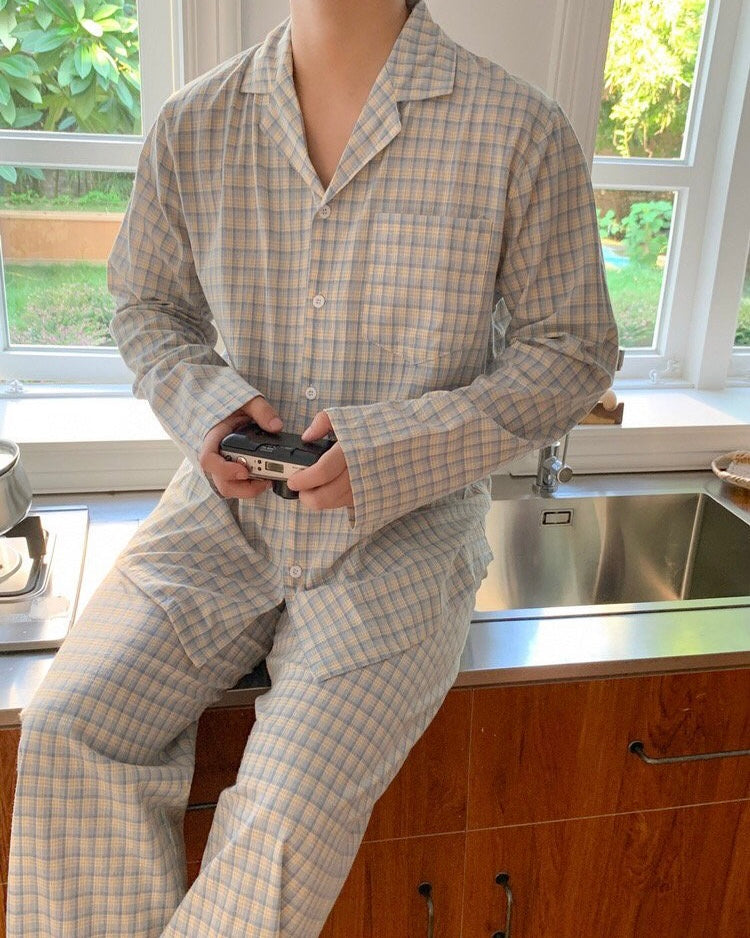 Cozy Plaid Sleepwear Set