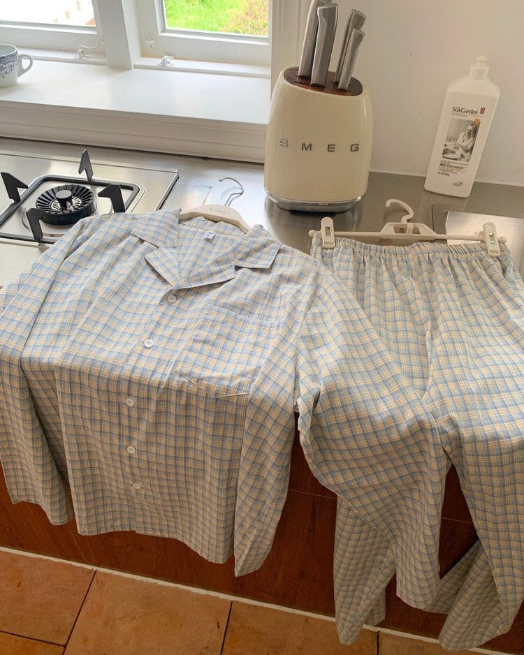 Cozy Plaid Sleepwear Set