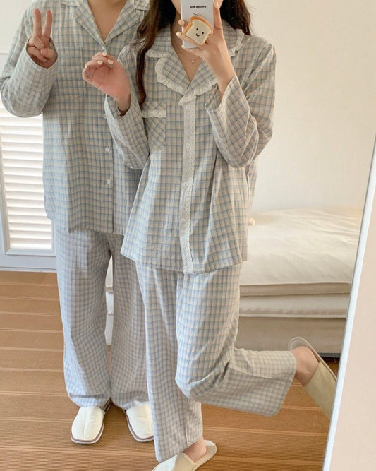 Cozy Plaid Sleepwear Set