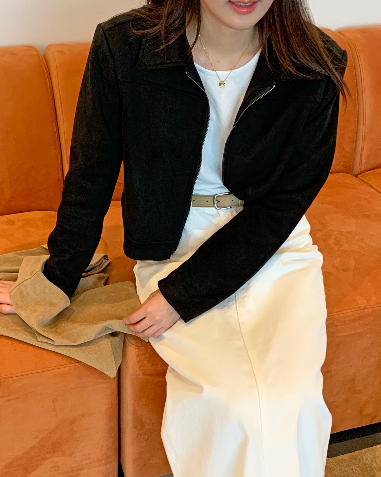 Minimal Suede Jacket