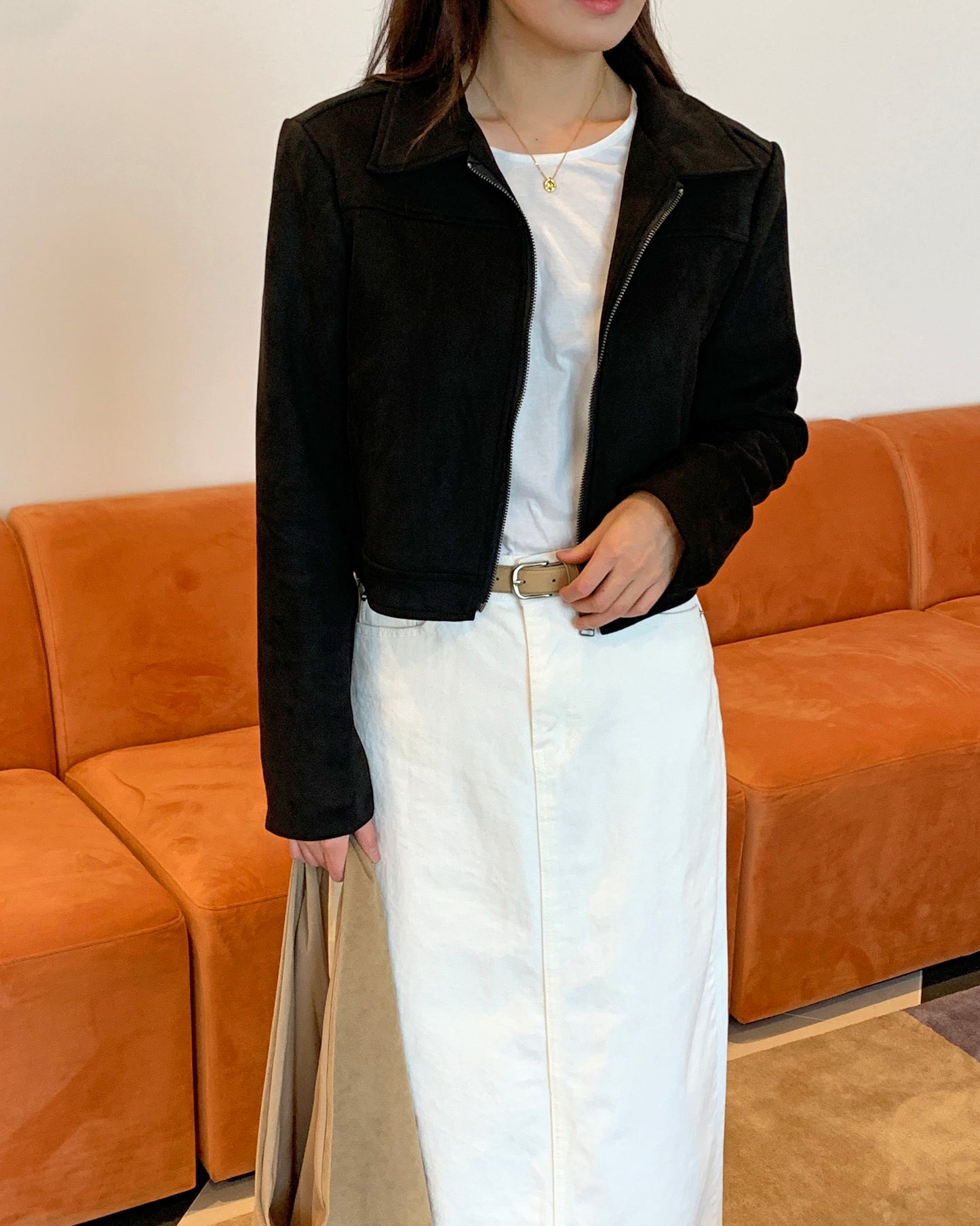 Minimal Suede Jacket