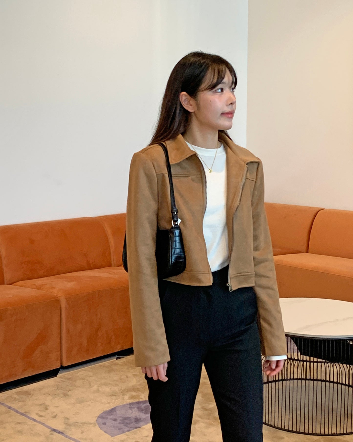 Minimal Suede Jacket