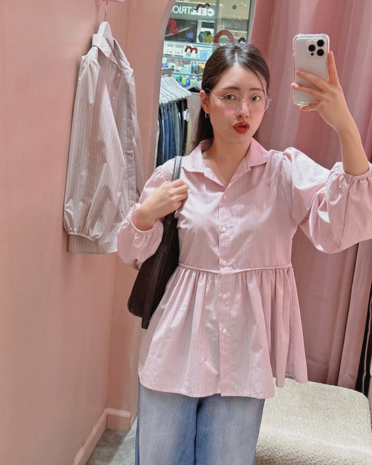 Striped Babydoll Shirt