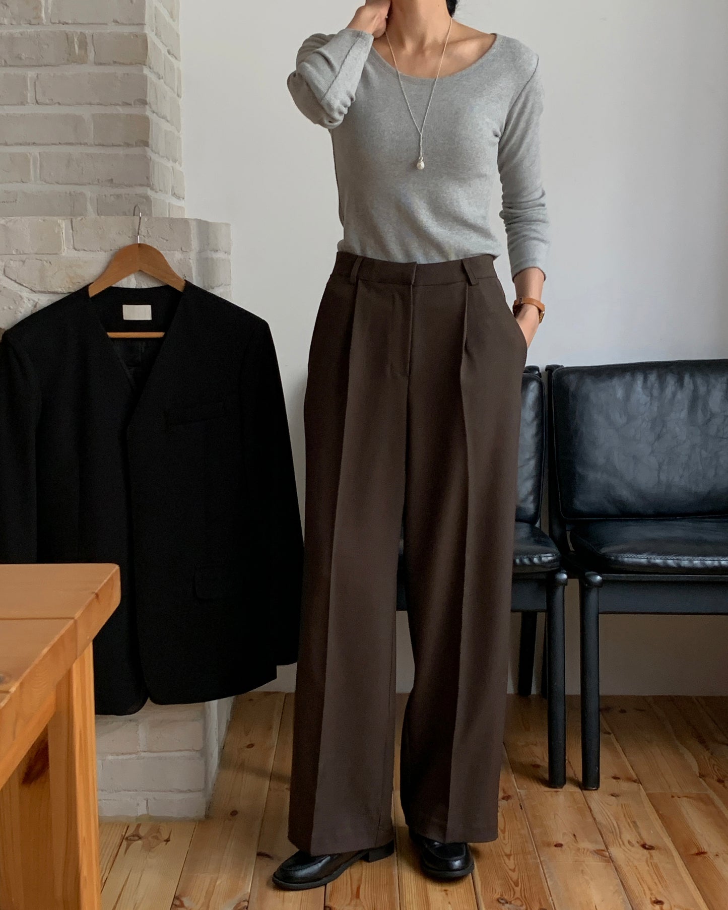 Minimal Straight Trousers