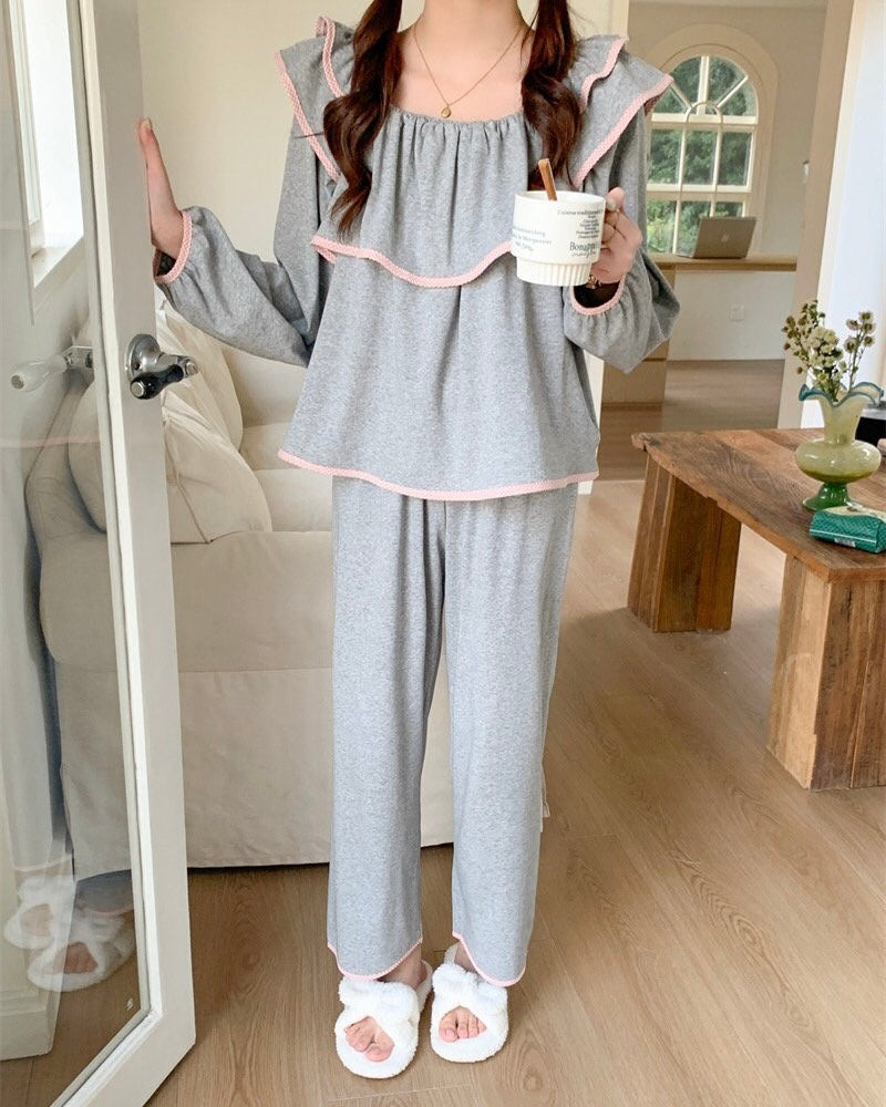 Ruffle Pajama Set