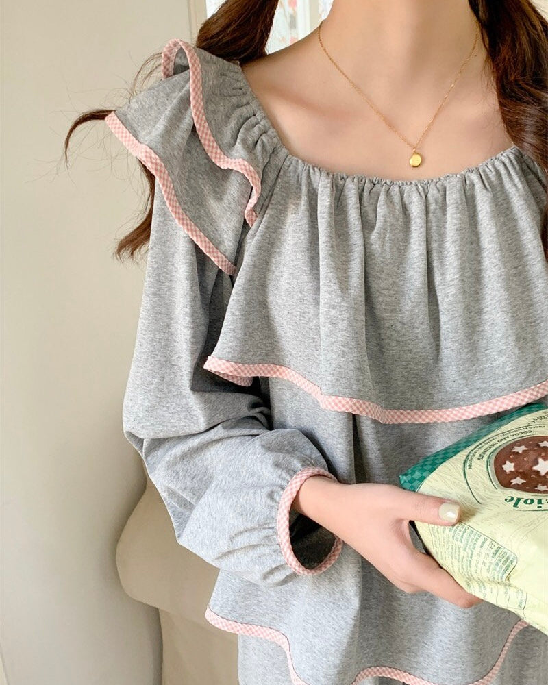 Ruffle Pajama Set