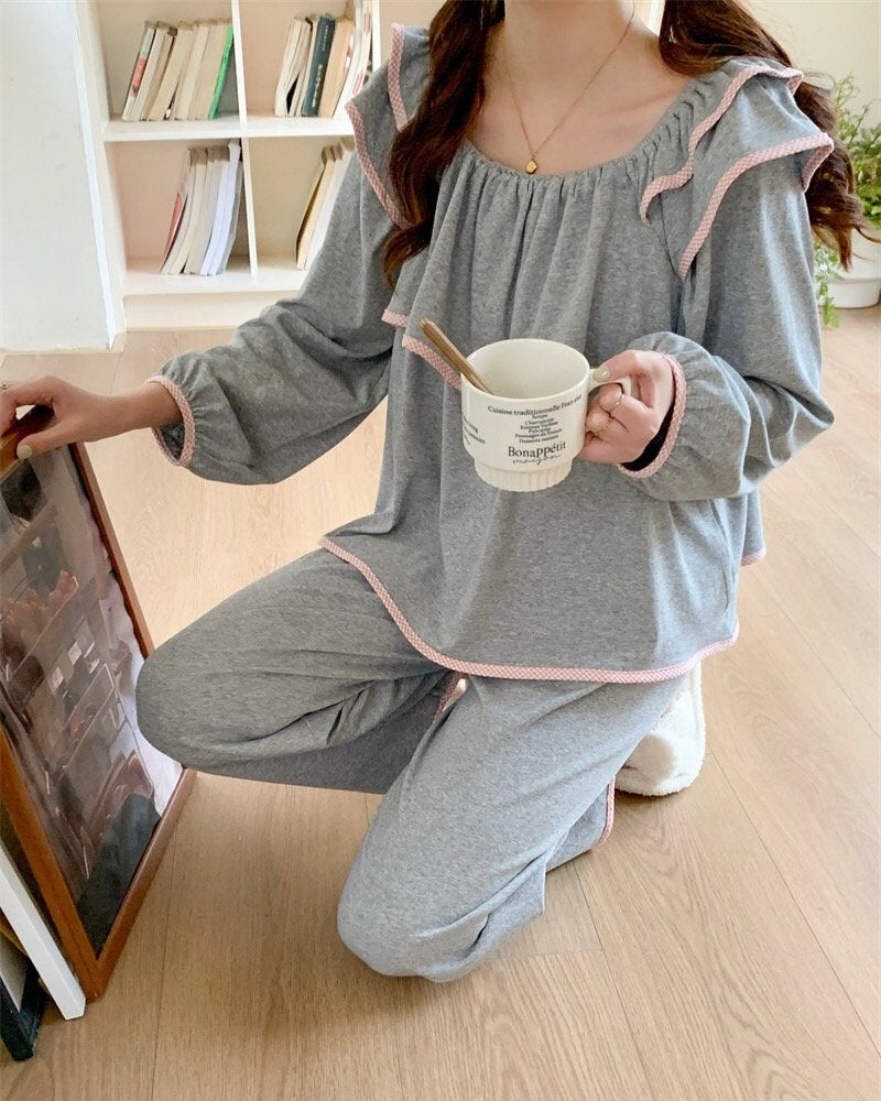 Ruffle Pajama Set