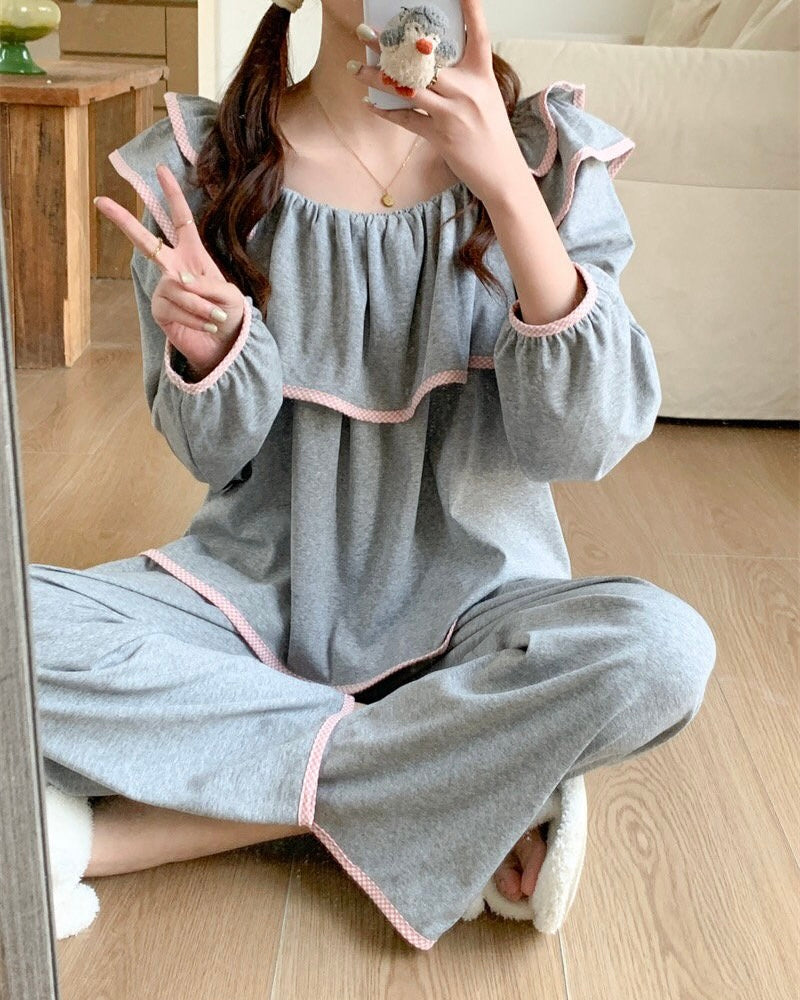 Ruffle Pajama Set